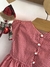 Vestido Vichy com lacinho branco - comprar online