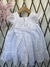 Vestido para batizado em laise com laçarote - PIPOOLIM MODA INFANTIL 