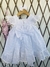 Vestido para batizado em laise com laçarote - loja online