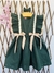 Vestido Marina Verde militar com Off