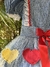 Vestido junino xadrez azul com tule e corações - comprar online