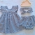 Vestido de Pompom Vichy P&B
