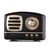 HM11 Retro Radio Mini Altavoz Bluetooth Tarjeta portátil para exteriores (Cool black) en internet