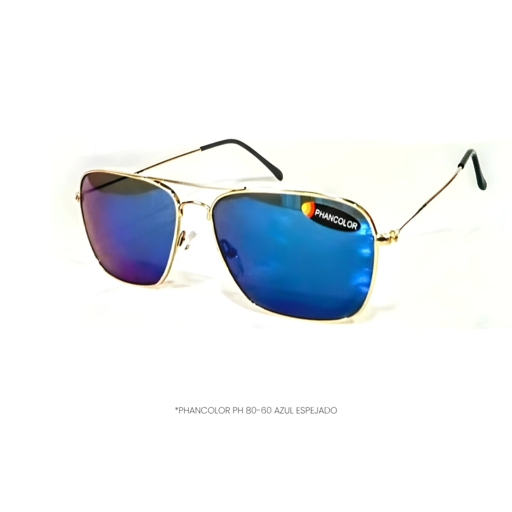 Anteojos de Sol Antideslumbrantes Phancolor PH 80-60 Azul Espejado