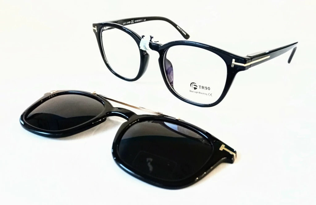 Armazones de Anteojos Sail 95308 C1 con Clip-On Polarizados