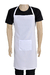 AVENTAL OXFORD - BRANCO - COM BOLSO