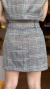 Short Saia Núbia Alfaiataria Cinza - Mille Boutique