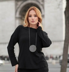 Blusa Jacquard manga longa - comprar online