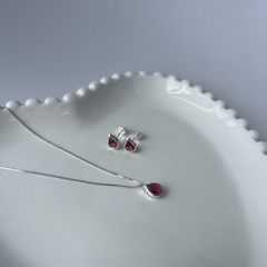 CONJUNTO COLAR E BRINCO GOTA VENEZIANA - comprar online