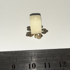 Miniatura de vela quadrada na escala 1:12
