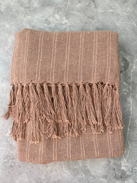 Manta Decorativa Basic - Rosa Antigo