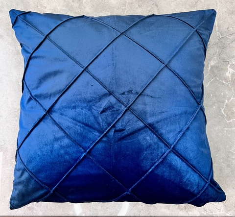 Capa de almofada drapeada - Azul