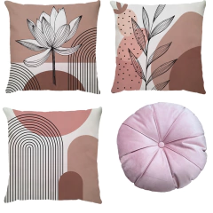 Capa de Almofada - Boho Lotus Rose - comprar online