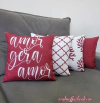 Kit 4 capas - Amor gera amor (marsala)