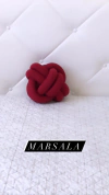 Almofada Nó escandinavo - Marsala