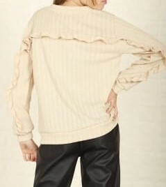 Sweater Hilo con Volado Niña