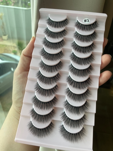 #3 - 10 pares de cilios postiços