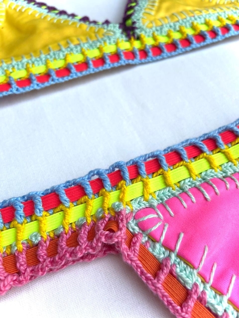 Biquíni Crochê 4 em 1