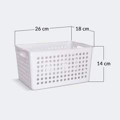 Canasto Calado Plástico Organizador Rectangular Nro 3 815 - comprar online