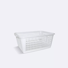 X 3 Canastos Cestos Calados Rectangular Mini Blanco 911 - comprar online