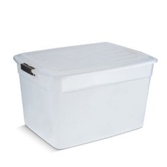 Caja Plástica con Tapa y Trabas Laterales 42Lts. 9242 - comprar online