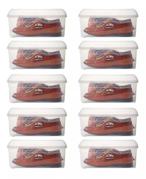 x 10 Cajas Plásticas con Tapa 10 Lts. 9399 - comprar online