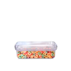 Contenedor de Alimentos Vision 3 D Rectangular Bajo 700 ml 9719