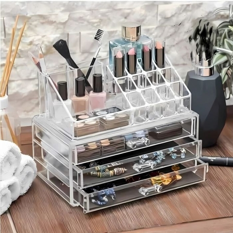 Organizador de Cosméticos Maquillaje Acrilico con Cajones