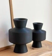 Florero Nórdico Texturado Spit 12 cm