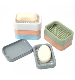 Jabonera Plástico con rejilla Pvc Colores Multiuso Moderna