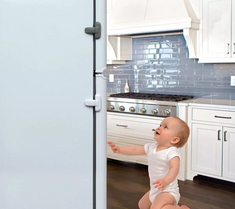 Traba Seguridad Cerradura Para Puerta De Heladera Protección Bebe