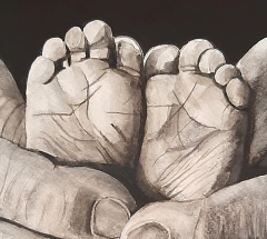 Piecitos (sobre fotografía de autor desconocido) - comprar online