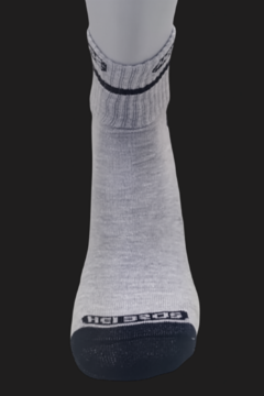 Meias Clássica Cano Médio HEI BROS - Kit com 3 pares (Cinza Branca Preta) - HEI BROS