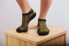 Meias Casual Atlética HEI BROS / 1 Par - Amarela-Preta - comprar online