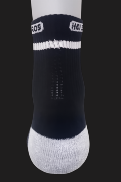 Meias Clássica Cano Médio HEI BROS - Kit com 3 pares (Cinza Branca Preta) - HEI BROS