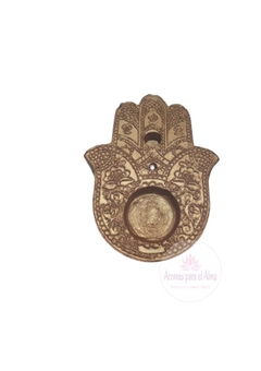 Porta sahumerio + Porta vela - Modelo "Manito de fátima" - comprar online