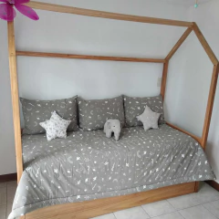 Cama Casita Simple con Carrocama Paraíso