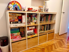 Cómoda/Juguetero "3 en 1" (6 Espacios / Estante-Biblioteca / 4 Cajones con Guías Telescópicas) - Cocomueblesinfantiles | Muebles & Decokids
