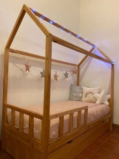 Cama Casita Simple con Carrocama Paraíso - Cocomueblesinfantiles | Muebles & Decokids