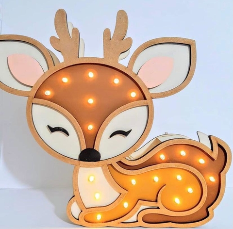 Lampara Led Velador "Ciervo"