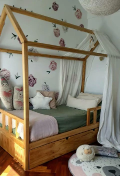 Cama Casita Simple con Carrocama Paraíso - tienda online