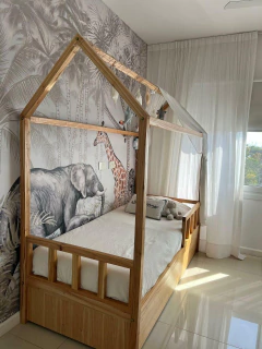 Imagen de Cama Casita Simple con Carrocama Paraíso