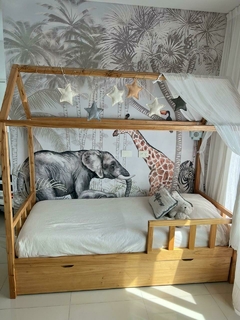 Cama Casita Simple con Carrocama Paraíso