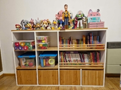 Cómoda/Juguetero de 6 Espacios Biblioteca y 4 Espacios - comprar online