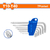 Juego de Llaves Torx De Brazo Corto WADFOW de 7 Piezas (T10 a T40) - WHK3671