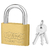 Candado WADFOW 50 mm Cobre y Zinc con 3 Llaves - WPD1450 - comprar online