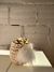 Cachepô em algodão 100% off white com detalhe pelinho sem planta na internet