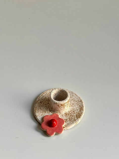 Castiçal Flor vela palito