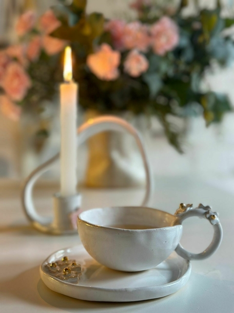 Xicara Olivia com pires