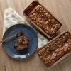 BROWNIE DE CHOCOLATE BELGA COM DOCE DE LEITE E NOZES 600g